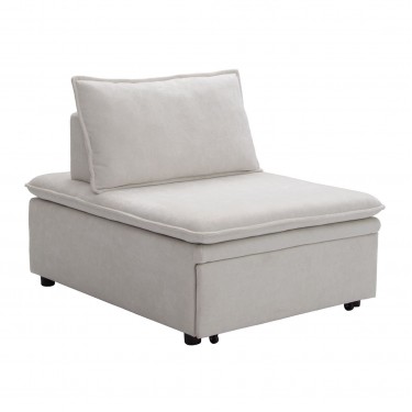 FRANNIE Πολυθρόνα (Καρέκλα) - Κρεβάτι, Σαλονιού-Καθιστικού, Ύφασμα Μπεζ  94x114x45 / Κρεβάτι94x194x45cm [-Μπεζ-Tortora-Sand-Cappuccino-] [-Ύφασμα-] Ε9403,2