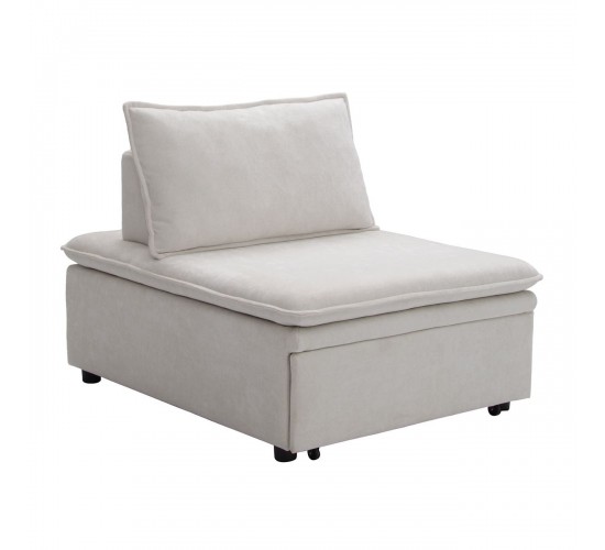 FRANNIE Πολυθρόνα (Καρέκλα) - Κρεβάτι, Σαλονιού-Καθιστικού, Ύφασμα Μπεζ  94x114x45 / Κρεβάτι94x194x45cm [-Μπεζ-Tortora-Sand-Cappuccino-] [-Ύφασμα-] Ε9403,2