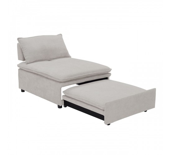 FRANNIE Πολυθρόνα (Καρέκλα) - Κρεβάτι, Σαλονιού-Καθιστικού, Ύφασμα Μπεζ  94x114x45 / Κρεβάτι94x194x45cm [-Μπεζ-Tortora-Sand-Cappuccino-] [-Ύφασμα-] Ε9403,2