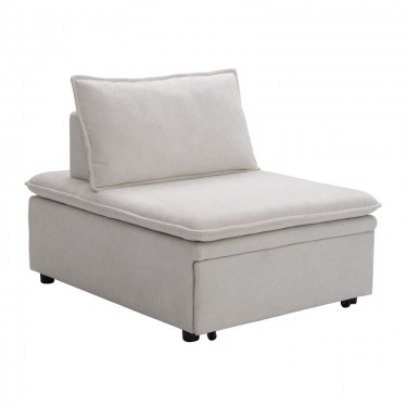 FRANNIE Πολυθρόνα (Καρέκλα) - Κρεβάτι, Σαλονιού-Καθιστικού, Ύφασμα Μπεζ  94x114x45 / Κρεβάτι94x194x45cm [-Μπεζ-Tortora-Sand-Cappuccino-] [-Ύφασμα-] Ε9403,2