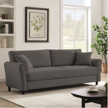 BRITAIN Καναπές 3-θέσιος Σαλονιού - Καθιστικού, Ύφασμα Γκρι  212x78x87cm [-Γκρι-] [-Ύφασμα-] Ε9508,2