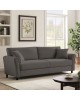 BRITAIN Καναπές 3-θέσιος Σαλονιού - Καθιστικού, Ύφασμα Γκρι  212x78x87cm [-Γκρι-] [-Ύφασμα-] Ε9508,2