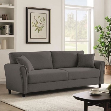 BRITAIN Καναπές 3-θέσιος Σαλονιού - Καθιστικού, Ύφασμα Γκρι  212x78x87cm [-Γκρι-] [-Ύφασμα-] Ε9508,2