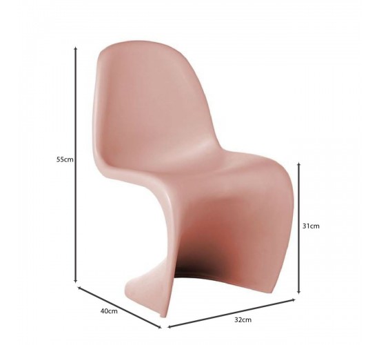 BLEND Kid Καρέκλα, PP Ροζ  32x40x55cm [-Ροζ-] [-PP - PC - ABS-] ΕΚ993,2