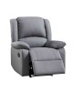 EVA Πολυθρόνα Relax Σαλονιού - Καθιστικού, PU Σκούρο Γκρι  84x91x102cm [-Γκρι-] [-PU - PVC-] Ε9734,1