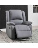 EVA Πολυθρόνα Relax Σαλονιού - Καθιστικού, PU Σκούρο Γκρι  84x91x102cm [-Γκρι-] [-PU - PVC-] Ε9734,1