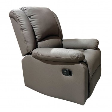 EVA Πολυθρόνα Relax Σαλονιού - Καθιστικού, PU Καφέ  87x91x102cm [-Καφέ-] [-PU - PVC-] Ε9734,2