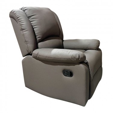 EVA Πολυθρόνα Relax Σαλονιού - Καθιστικού, PU Καφέ  87x91x102cm [-Καφέ-] [-PU - PVC-] Ε9734,2