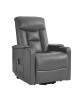 NANCY Lift-Relax Πολυθρόνα Σαλονιού - Καθιστικού, Ύφασμα Σκ.Γκρι (ηλεκτρική ανάκληση)  77x94x109cm [-Γκρι-] [-Ύφασμα-] Ε9735,3