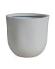 FLOWER POT-18 Απόχρωση Ivory White  Φ37x35cm [-Άσπρο-] [-Artificial Cement (Recyclable)-] Ε6318,Α