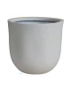 FLOWER POT-18 Απόχρωση Ivory White  Φ37x35cm [-Άσπρο-] [-Artificial Cement (Recyclable)-] Ε6318,Α