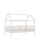 DREAM Montessori Παιδικό Κρεβάτι, για Στρώμα 90x190cm, Ξύλο Πεύκου Απόχρωση Άσπρο  97x197x129cm [-Άσπρο-] [-Ξύλο-] ΕΚ701,1