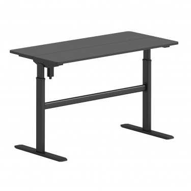 LEVEL Γραφείο Η/Υ Ηλεκτρικό Ρυθμιζόμενο, Πολλαπλών επιλογών ύψους, Μαύρο  120x60x72/115cm [-Μαύρο-] [-Melamine-, -Μέταλλο-] ΕΟ4397,1