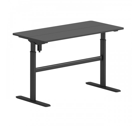 LEVEL Γραφείο Η/Υ Ηλεκτρικό Ρυθμιζόμενο, Πολλαπλών επιλογών ύψους, Μαύρο  120x60x72/115cm [-Μαύρο-] [-Melamine-, -Μέταλλο-] ΕΟ4397,1