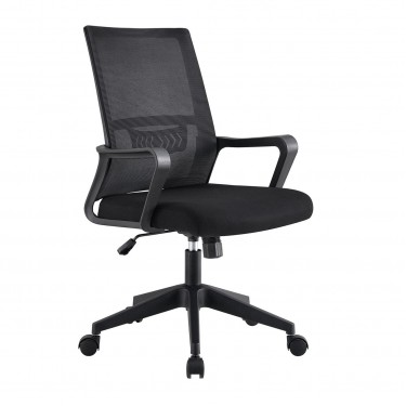 BF2965 Πολυθρόνα Γραφείου Ύφασμα Μαύρο Mesh  63x58x97/107cm [-Μαύρο-] [-Ύφασμα Mesh-] ΕΟ585,1