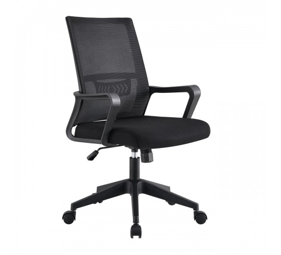 BF2965 Πολυθρόνα Γραφείου Ύφασμα Μαύρο Mesh  63x49x93/103cm [-Μαύρο-] [-Ύφασμα Mesh-] ΕΟ585,1