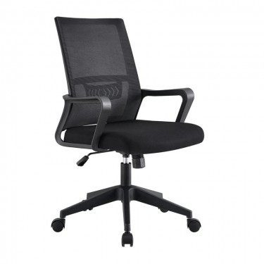 BF2965 Πολυθρόνα Γραφείου Ύφασμα Μαύρο Mesh  63x58x97/107cm [-Μαύρο-] [-Ύφασμα Mesh-] ΕΟ585,1