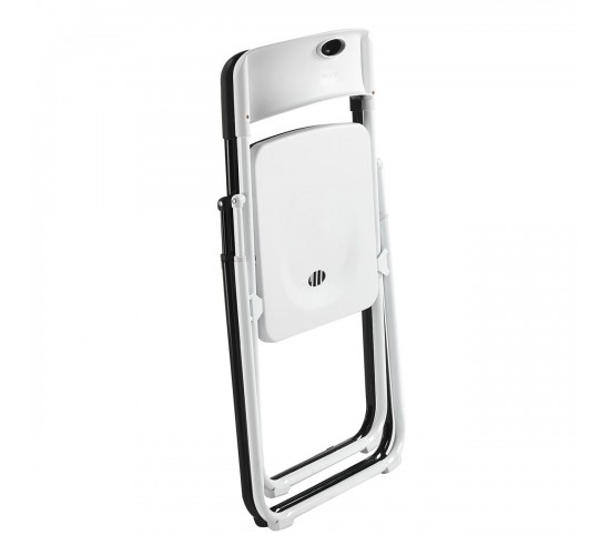 WENDY Καρέκλα Πτυσσόμενη, Μέταλλο Βαφή Μαύρο, PP Απόχρωση Μαύρο  48x49x73cm [-Μαύρο-] [-PP - PC - ABS-, -Μέταλλο-] Ε5571,1