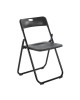WENDY Καρέκλα Πτυσσόμενη, Μέταλλο Βαφή Μαύρο, PP Απόχρωση Μαύρο  48x49x73cm [-Μαύρο-] [-PP - PC - ABS-, -Μέταλλο-] Ε5571,1