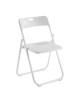 WENDY Καρέκλα Πτυσσόμενη, Μέταλλο Βαφή Άσπρο, PP Απόχρωση Άσπρο  48x49x76cm [-Άσπρο-] [-PP - PC - ABS-, -Μέταλλο-] Ε5571,4