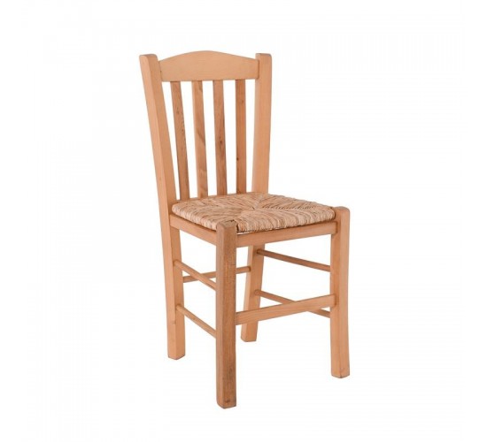 CASA Καρέκλα Οξιά Βαφή Εμποτισμού Φυσικό, Κάθισμα Ψάθα  42x45x88cm [-Φυσικό-] [-Ξύλο-, -Ψάθα-] Ρ966,Ε1