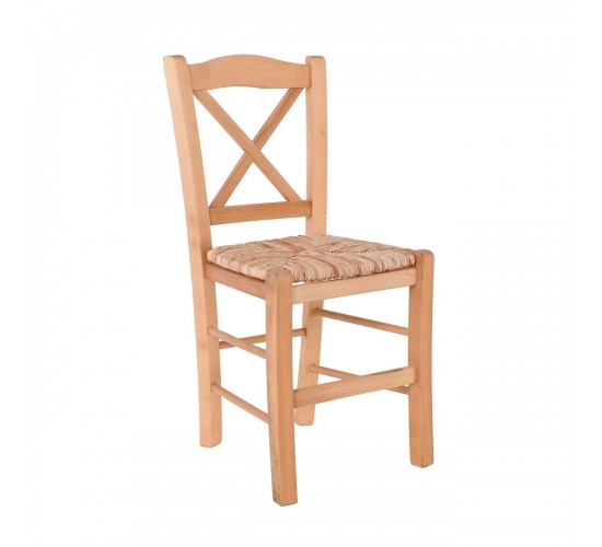 METRO Καρέκλα Οξιά Βαφή Εμποτισμού Φυσικό, Κάθισμα Ψάθα  43x47x88cm [-Φυσικό-] [-Ξύλο-, -Ψάθα-] Ρ967,Ε1