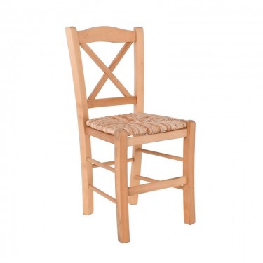 METRO Καρέκλα Οξιά Βαφή Εμποτισμού Φυσικό, Κάθισμα Ψάθα  43x47x88cm [-Φυσικό-] [-Ξύλο-, -Ψάθα-] Ρ967,Ε1