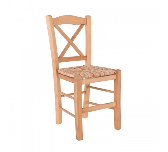 METRO Καρέκλα Οξιά Βαφή Εμποτισμού Φυσικό, Κάθισμα Ψάθα  43x47x88cm [-Φυσικό-] [-Ξύλο-, -Ψάθα-] Ρ967,Ε1