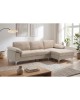 ALEX Καναπές Σαλονιού Καθιστικού Αριστερή Γωνία, Ύφασμα Μπεζ Velure  264x132x75cm H.80cm [-Μπεζ-Tortora-Sand-Cappuccino-] [-Ύφασμα-] Ε966,50