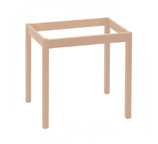 ΚΑΦΕΝΕΙΟΥ Βάση Τραπεζιού Οξιά Λυόμενο για Επιφάνεια 60x60cm, Άβαφο  49x49x73cm [-Άβαφο-] [-Ξύλο-] Ρ415,0