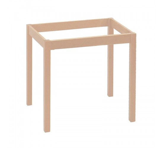 ΚΑΦΕΝΕΙΟΥ Βάση Τραπεζιού Οξιά Λυόμενο για Επιφάνεια 60x60cm, Άβαφο  49x49x73cm [-Άβαφο-] [-Ξύλο-] Ρ415,0