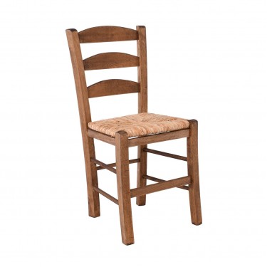 ΣΚΥΡΟΣ Καρέκλα Οξιά Βαφή Εμποτισμού Καρυδί, Κάθισμα Ψάθα  41x43x89cm [-Καρυδί-, -Φυσικό-] [-Ξύλο-, -Ψάθα-] Ρ930,Ε2