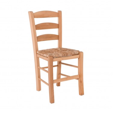 ΣΚΥΡΟΣ Καρέκλα Οξιά Βαφή Εμποτισμού Φυσικό, Κάθισμα Ψάθα  41x43x89cm [-Φυσικό-] [-Ξύλο-, -Ψάθα-] Ρ930,Ε1