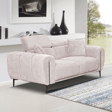 SEVILLE Kαναπές 2Θέσιος Σαλονιού - Καθιστικού, Teddy Ύφασμα Μπεζ  165x96cm H.75/95cm [-Μπεζ-Tortora-Sand-Cappuccino-] [-Ύφασμα-] Ε9509,21