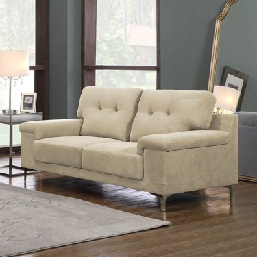 NOTE Kαναπές Σαλονιού - Καθιστικού 2Θέσιος, Ύφασμα Water Repellent Μπεζ  171x89x85cm [-Μπεζ-Tortora-Sand-Cappuccino-] [-Ύφασμα-] Ε965,24