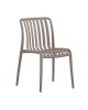 MODA-H Καρέκλα Στοιβαζόμενη, PP - UV Protection, Απόχρωση Mocha  52x57x80cm [-Μπεζ-Tortora-Sand-Cappuccino-] [-PP - PC - ABS-] Ε3801,3Η