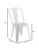 RELIX PP Καρέκλα Στοιβαζόμενη, PP Απόχρωση Άσπρο  47x47x86cm [-Άσπρο-] [-PP - PC - ABS-] Ε51910