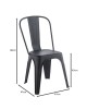 RELIX PP Καρέκλα Στοιβαζόμενη, PP Απόχρωση Μαύρο  47x47x86cm [-Μαύρο-] [-PP - PC - ABS-] Ε51910,1