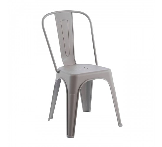 RELIX PP Καρέκλα Στοιβαζόμενη, PP Απόχρωση Sand Beige  47x47x86cm [-Μπεζ-Tortora-Sand-Cappuccino-] [-PP - PC - ABS-] Ε51910,5