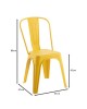 RELIX PP Καρέκλα Στοιβαζόμενη, PP Απόχρωση Κροκί  47x47x86cm [-Κίτρινο-] [-PP - PC - ABS-] Ε51910,7