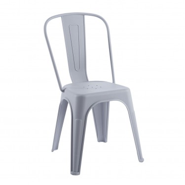 RELIX PP Καρέκλα Στοιβαζόμενη, PP Απόχρωση Γκρι  47x47x86cm [-Γκρι-] [-PP - PC - ABS-] Ε51910,4