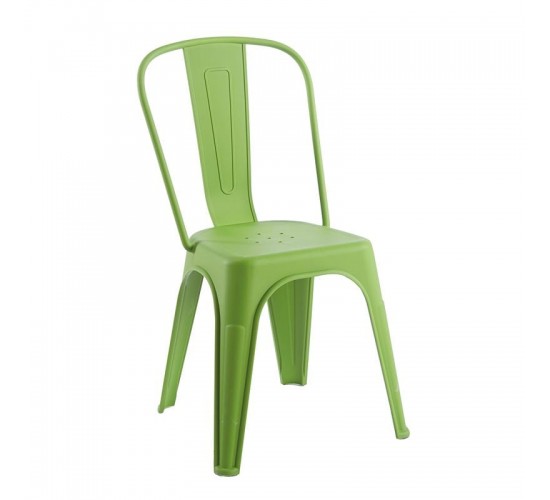 RELIX PP Καρέκλα Στοιβαζόμενη, PP Απόχρωση Lime  47x47x86cm [-Πράσινο-] [-PP - PC - ABS-] Ε51910,3