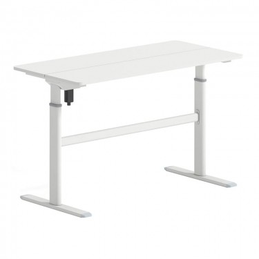 LEVEL Γραφείο Η/Υ Ηλεκτρικό Ρυθμιζόμενο, Πολλαπλών επιλογών ύψους, Άσπρο  120x60x72/115cm [-Άσπρο-] [-Melamine-, -Μέταλλο-] ΕΟ4397,2
