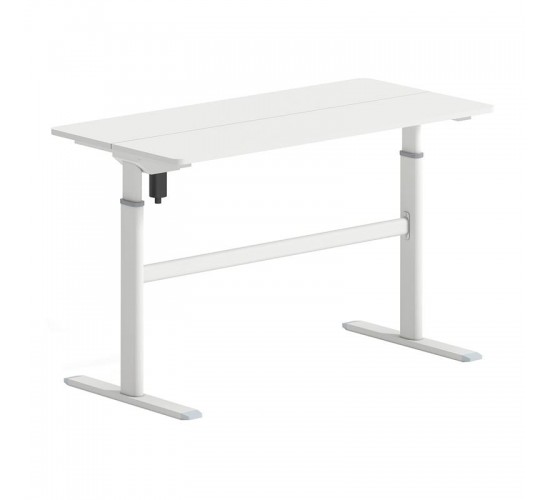 LEVEL Γραφείο Η/Υ Ηλεκτρικό Ρυθμιζόμενο, Πολλαπλών επιλογών ύψους, Άσπρο  120x60x72/115cm [-Άσπρο-] [-Melamine-, -Μέταλλο-] ΕΟ4397,2