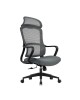 BF3010 Πολυθρόνα Γραφείου Διευθυντή, Mesh Μαύρο, Ύφασμα Γκρι  61x63x119/128cm [-Γκρι-] [-Ύφασμα Mesh-, -Ύφασμα-] ΕΟ572,2