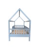 DREAM Montessori Παιδικό Κρεβάτι, για Στρώμα 90x190cm, Ξύλο Πεύκου Απόχρωση Γαλάζιο  97x197x129cm [-Μπλε-] [-Ξύλο-] ΕΚ701,3