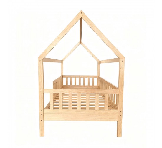 DREAM Montessori Παιδικό Κρεβάτι, για Στρώμα 90x190cm, Ξύλο Πεύκου Απόχρωση Φυσικό  97x197x129cm [-Φυσικό-] [-Ξύλο-] ΕΚ701,4