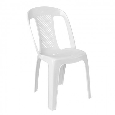 ELECTRA Καρέκλα Στοιβαζόμενη, ΡΡ Άσπρο  45x54x85cm [-Άσπρο-] [-PP - PC - ABS-] Ε3002,1