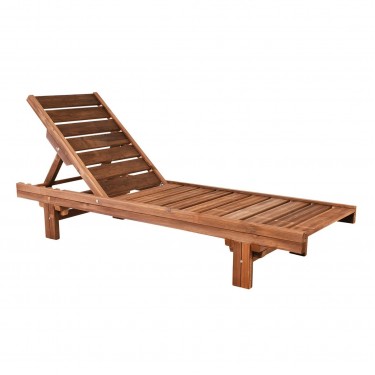 LUGANO Ξαπλώστρα Εμποτισμού Pine, Απόχρωση Καρυδί  68x200x32cm [-Καρυδί-] [-Ξύλο-] Ε228,1