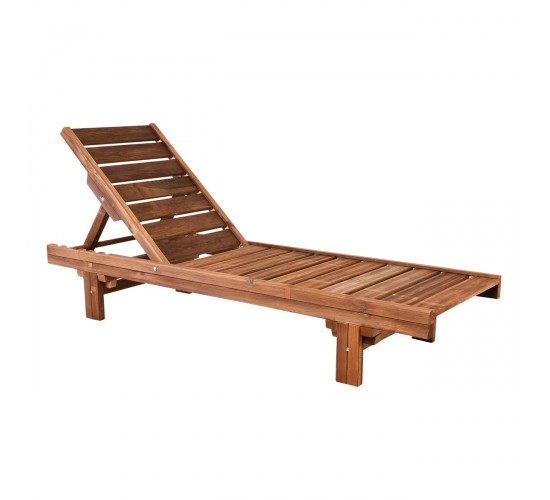 LUGANO Ξαπλώστρα Εμποτισμού Pine, Απόχρωση Καρυδί  68x200x32cm [-Καρυδί-] [-Ξύλο-] Ε228,1